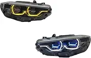 Car LED Headlight Light Assemblies Compatible For BMW 4 Series M4 F32 F33 2013-2017 Auto Fog DRL Brake Turn Signal Lamp Plug And Play(6PIN)