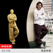 Resin 1/35 1/43 1/64 Japanese Decadent Handsome Guy Unpaint Diorama Figure Toys