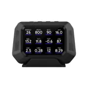 Car Head Up OBD2+GPS HUD Digital Gauge Smart Slope Meter LCD Display Speedometer
