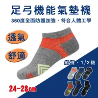 在飛比找生活市集優惠-MIT防護機能足弓氣墊襪 襪子
