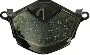 Compatible With Kawasaki Ninja ZX-10R ZX10R 2008 2009 2010 Chrome Rear Tail Light(Smoke Lens)