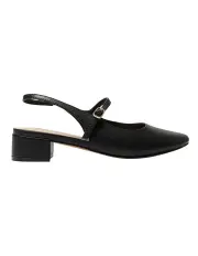 [Sandler] Soho Heeled Shoes in Black Leather