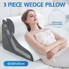 Bed Wedge Pillow Cushion Back Neck Support Leg Rest Sleeping Sofa Bed Pillow