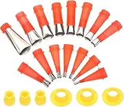 NULYLU 1Set Silicone Caulking Tool Set with Stainless Steel Nozzles and Base Grout Sealer Applicator for Easy Maintenance Sinks Showers and Outdoor Projects