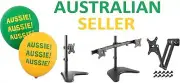 Universal Wall or Desk Height Adjustable Monitor Stand Mount Bracket Screws VESA