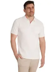 [Johnny Bigg] Otto Textured Polo Shirt in Ivory