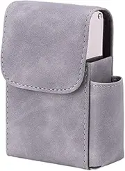 [Generic] Convenient and Practical Cigarette Case for Business Cards Business Card Case PU PU Cigarette Case Cigarette Cases, Plain Grey