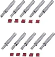 bjsdkff 10PCS Magnetic Push Latches for Cabinet Push to Open Door Latch, Gray Soft Quiet Close Closers, Plastic Damper Buffer Push for Kitchen Drawer Door