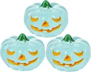 Yardwe 3pcs Pumpkin Ornaments Craft Pumpkins Decorative Pumpkins Pumpkin Decorations Indoor Pumpkins Halloween Decor Halloween Pumpkins Decor Halloween Indoor Decorations Resin