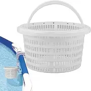 Skimmer Basket for Pool,Straining Basket Replacement - Portable Pool & Spa Replacement Parts Skimmers with Handle for Removing Leaves, Grass, Hair, Scum