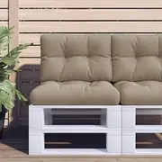 Pallet Cushions Taupe Fabric Seat, Back Pillows for Patio Furniture, Outdoor Sofa, Bench, Chairs, Loveseat & Replacement Covers