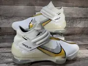 Nike Force Zoom Trout 7 Pro Mid 'White Metallic Gold Size 7