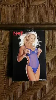 Royal Blue Lace And Stretch Mesh Peek-A-Boo Cups Crotchless Teddy, READ COMMENTS