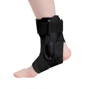 Rhafayre Foot Drop Ankle Brace Splint Orthotics Fracture Sprain Injury Support Strap Protector Recovery Device For Men Women black M