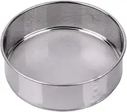AMPSEVEN Flour Sifter for Baking - 60 Mesh Stainless Steel 6inch Small Tamis Round Sifter,Mini Fine Mesh Flour Sieve(6 Inch, 60m Mesh)