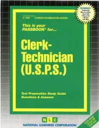 在飛比找博客來優惠-Clerk-Technician (U.S.P.S.)