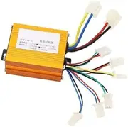 Vuzmode 24V 350W Electric Bike Brushed Controller, Aluminum Alloy Motor Speed Controller with Grooved Design High Efficiency Circuit Board Suitable, for Electric Bikes Scooters Tricycles E-Scooter Bru