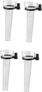 Toddmomy 2sets Rain Water Gauge Outdoor Rain Gauge Test Tube Rainfall Meter for Garden Made of Uv Resistant Polycarbonate 2pcs*2