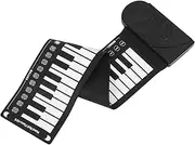 ifundom Hand Roll Piano 49 Keys Roll up Piano Portable Keyboard for Boys and Girls Black