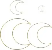 12Pcs Golden Moon Dream Catcher Rings Metal Hoops for DIY Crafts for Dream Catcher Wind Chimes and Garlands Material for Handmade Projects