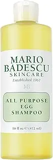 Mario Badescu All Purpose Egg Shampoo for All Hair and Skin Types | Shampoo and Body Wash that Cleanses and Nourishes |Formulated with Egg White Proteins| 16 Fl Oz