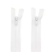 2PCS #5 24 Inch Separating Jacket Zippers Resin Zipper Molded Plastic Zippers...