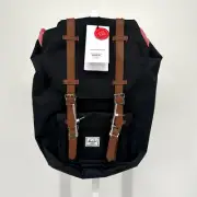 Herschel Little America Laptop Backpack, Mid-volume 17.0L, Black/Tan