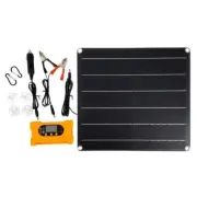 Portable Outdoor Emergencies Power 25W 18V Monocrystalline Solar Panel Kits