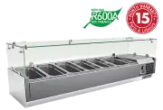 Countertop Prep Fridge Fits 5x GN 1/3 + 1x GN 1/2 Exquisite NO PANS Salad Pizza