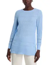 Misook Diamond Pointelle Knit Tunic