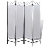 vidaXL 4 Panel Room Divider Window 160x180cm Privacy Folding Blockout Durable