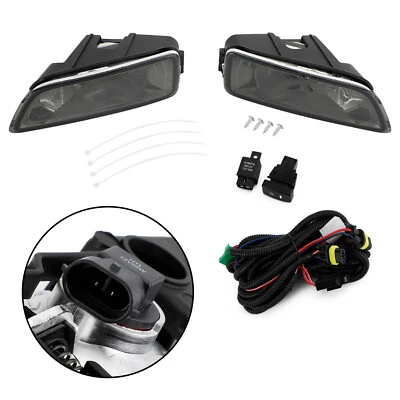 Black Lens Fog Lights + Switch For 2003-2007 Honda Accord / 2004-2008 Acura TL. (for: Honda)