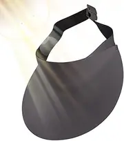 BUNIQ Open Top Sun Hat - Portable Adjustable Sun Visor Hat - Roll up Sun Hat, Visor Hats for Women, Womens Visor Hats for Uv Protection, Wide Brim Visor Gray