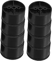 SHINEOFI 8pcs Furniture Leveling Feet Desk Legs Short Replacement Legs Sofa Leveling Feet Furniture Levelers Table Levelers Adjustable Black Plastic