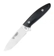 Cudeman Suther Black Micarta Bohler N690CO Steel Hunting Fixed Blade Knife 255-M