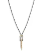 John Hardy 14K Yellow Gold & Sterling Silver Love Knot Lariat Necklace, 16-18