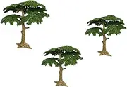 3pcs Ornaments Faux Tree Simulation Pine Prop Fake Trees Artificial Grass Succulent Office Plant Decor Simulation Tree Ornament Scale Vines Faux Plant Green Landscape Maple Plastic