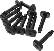 ULTECHNOVO 10pcs Plastic Plugs for Holes Automotive Car Seat Accessories Anti Slip Design for Vehicle Seat Parts Black Round Tube Insert for Chair Base Tube