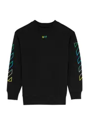 Off-white Kids Arrow Logo Cotton Sweatshirt (4-10 Years) - Black - 04YR (4 Years) 04YR (4 years)