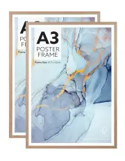 [Cooper & Co] A3 Poster Photo Frames Set of 2 in Oak
