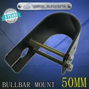 50mm Bullbar Mount Wrap Around Black Slotted Bracket For Antenna UHF CB
