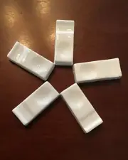 Porcelain Chopstick Or Knife Rest Set Of 5