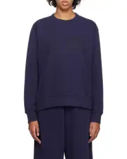 numbers-motif jersey sweatshirt XXS Blue