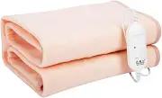 Electric Heated Throw Over Blanket Soft Blanket, 1.5x1.3m