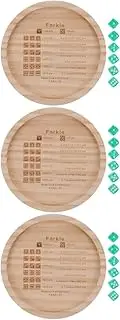 ifundom 3 Sets Farkle Dice Plate Dice Game Accessory with Spots for Game Night