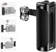 Adjustable NATO Side Handle Grip for Camera Rig with Cold Shoe Mount