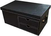 1x For Car SUV luxury Storage Trunk Footlocker Travel Organizer Box Dorm Luggage Chest