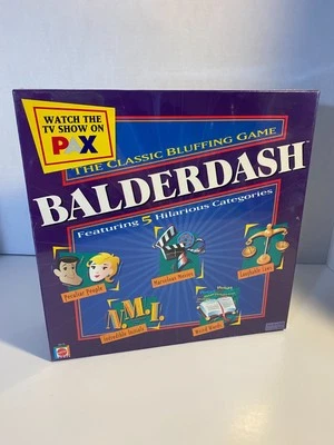 NEW, Factory sealed Balderdash The Classic Bluffing Game Mattel 2003 Edition