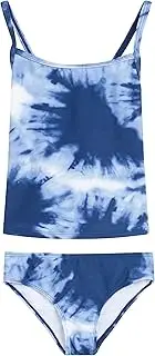 [Kanu Surf] Girls' Melanie Beach Sport 2-pc Banded Tankini Swimsuit, Beach Girl