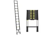 3.8m Telescopic Ladder Aluminium Alloy Extension Extendable Steps Multi Portable
